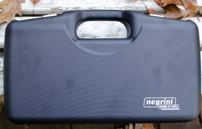 The 1911 Pistol Case from Negrini is a well made accessory for your pistol. Note the carbon fiber-type texture.