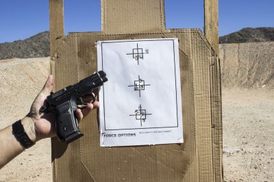 The author was able to wring some really good results out of the C100 on the range.