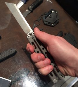 Benchmade’s 0 Titanium Butterfly Knife! — SHOT Show 2016