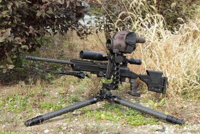 Sniper Rifle & Spotting Scope Mount w/Tripod - Cruxord - SHOT Show 2017