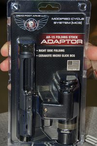 Dead Foot Arms Folding Stock Adapter for ARs: Shoots Folded—SHOT Show 2017