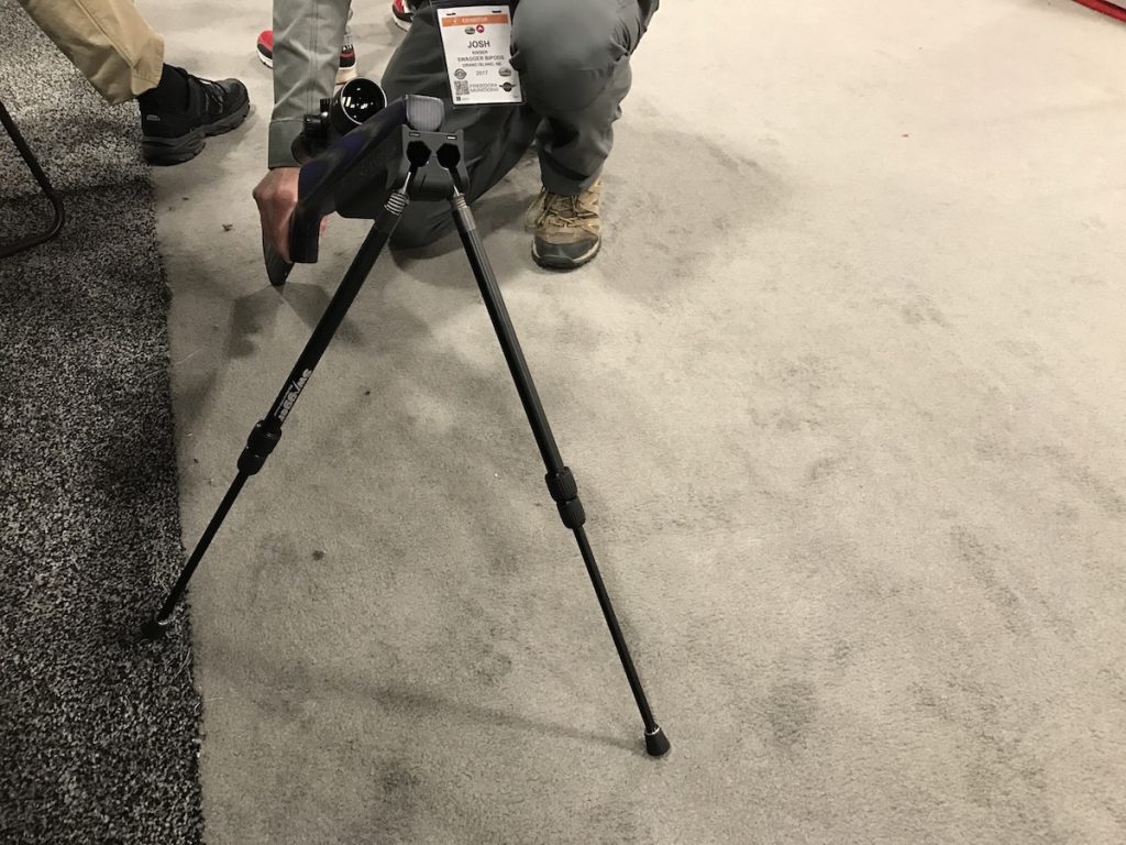 Swagger Bipod with Crazy Leg Technology - SHOT Show 2017 Swagger Bipod with Crazy Leg Technology - SHOT Show 2017