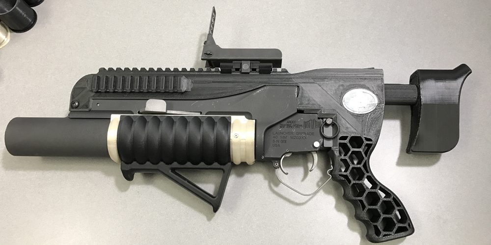 RAMBO: 3D-Printed 40mm Grenade Launcher Fires 3D-Printed Ammo