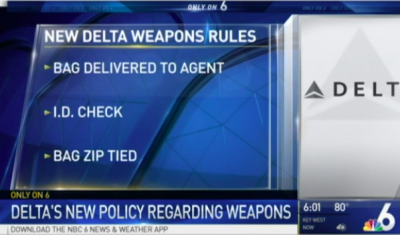 Delta Rolls Out New Policy for Traveling with Guns