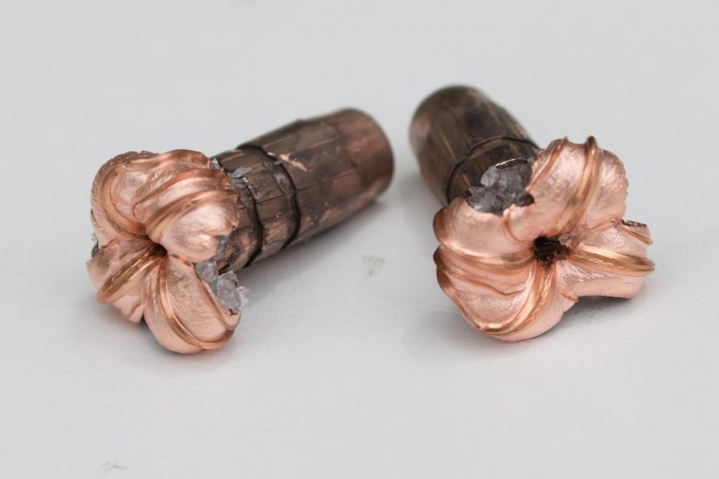 Both of these .223 HT bullets expanded to over double their starting diameter. 