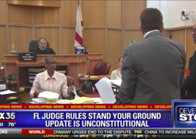 Florida 'Stand Your Ground' Provision Deemed Unconstitutional