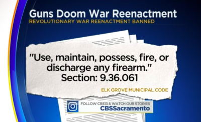 California City Tells Revolutionary War Reenactors: No Guns Allowed, Use Sticks Instead
