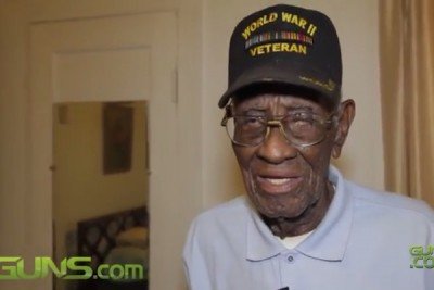 America's Oldest Living Veteran Shows Off Gun Collection