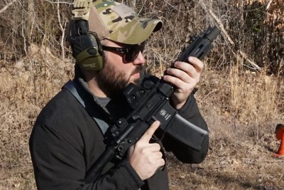 We Shoot the Troy P7A1 AR Pistol--SHOT Show 2016