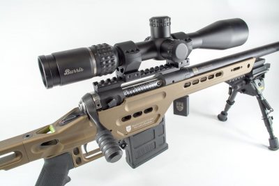 The Masterpiece Arms BA Lite PCR certainly lives up to its name. Shown here with a Burris Veracity 4-20x scope.