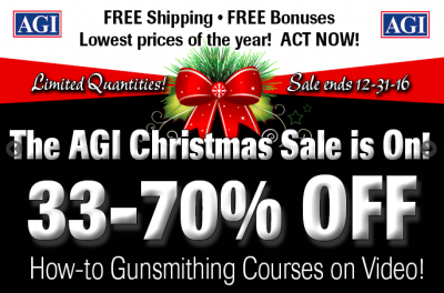 Christmas Sale at American Gunsmithing Institute! Up to 70 Percent Off!