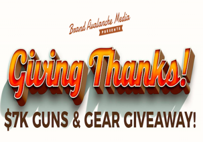 Enter the Giving Thanks Giveaway to Win $7K in Guns & Gear