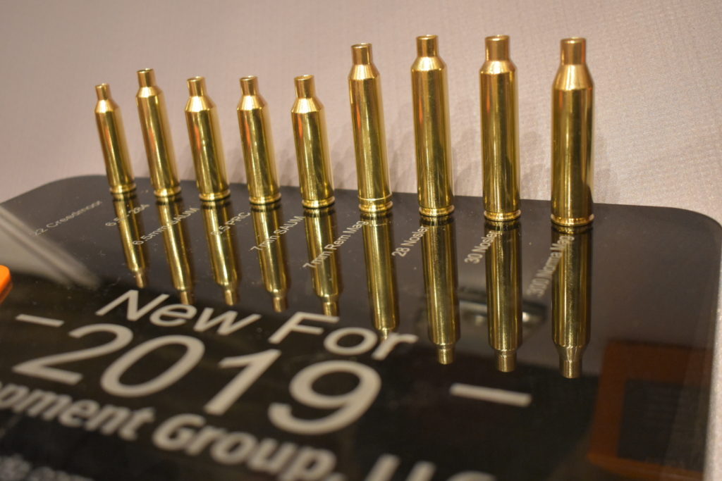ADG Produces Factory Brass for Common Wildcat Cartridges Including 6.5 SAUM, 338 Edge, and More - SHOT Show 2019 ADG Produces Factory Brass for Common Wildcat Cartridges Including 6.5 SAUM, 338 Edge, and More - SHOT Show 2019