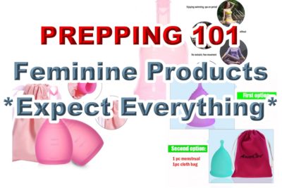 Prepping 101: Feminine Products Etc.