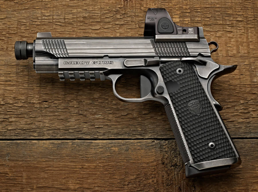 Cabot Guns Showcases their Hardened Damascus Finish on the New Apocalypse 1911 Cabot Guns Showcases their Hardened Damascus Finish on the New Apocalypse 1911