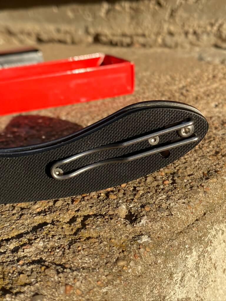 Spyderco ROC Spyderco ROC picture showing the pocket clip.