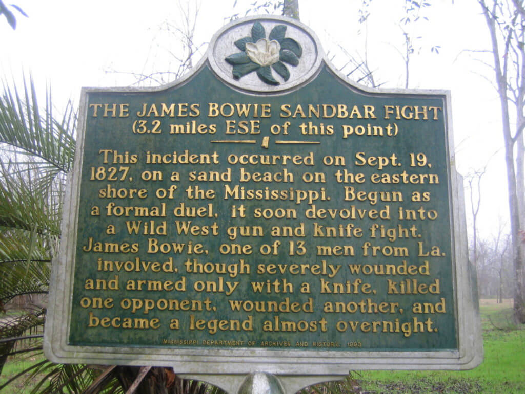 Jim Bowie and the Vidalia Sandbar Fight Jim Bowie and the Vidalia Sandbar Fight