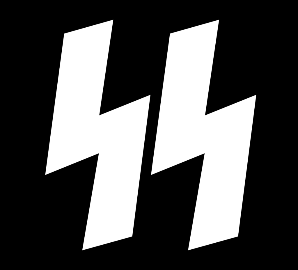 Чч мм сс. Waffen SS эмблема. Символы Ваффен СС. СС символика Рейх. Руна зиг СС.