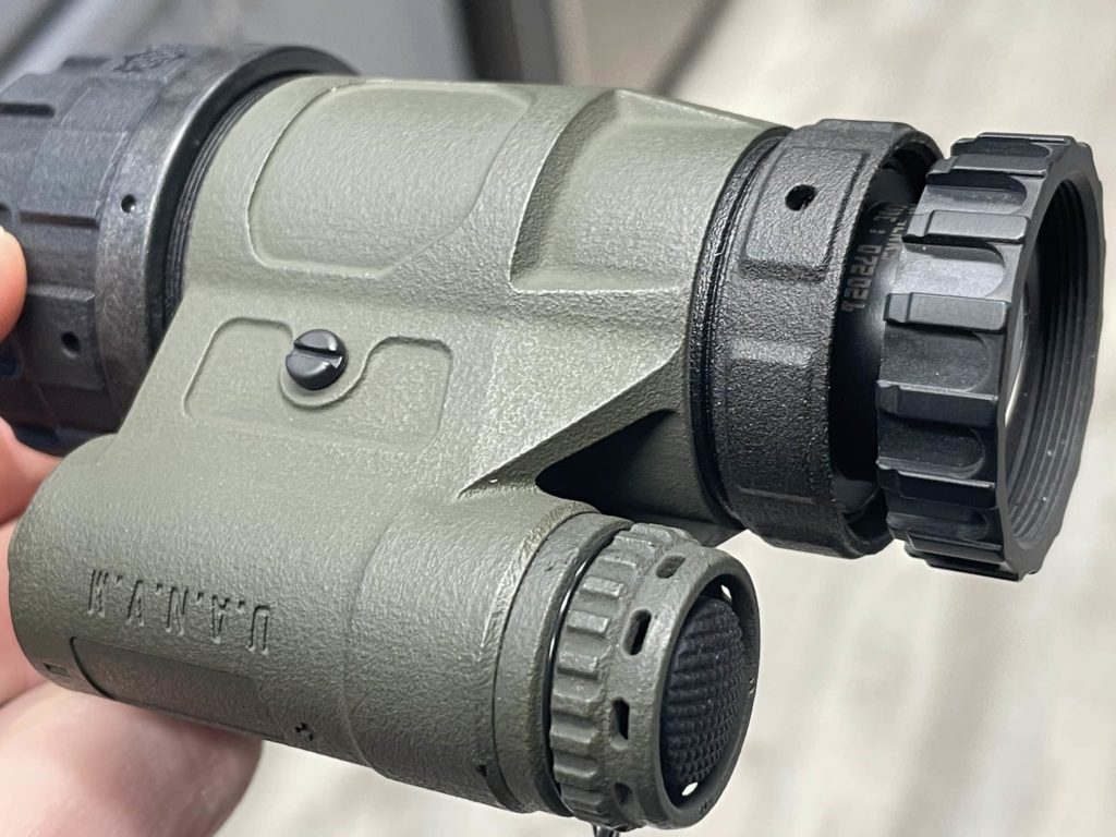 Nocturn Industries Tanto UANVM infinity focus stop ring closeup on eyepiece