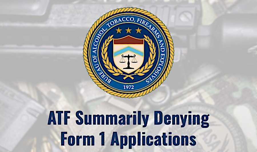ASA and Prince Law Take Notice of Form 1 Suppressor Denials ASA and Prince Law Take Notice of Form 1 Suppressor Denials