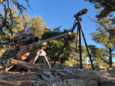 Take the Shot? A Young Hunter gets an Opportunity at a Magnificent Mule Deer Buck. It’s a long shot in challenging, windy conditions. Should he Take the Shot? - Presented by Badlands