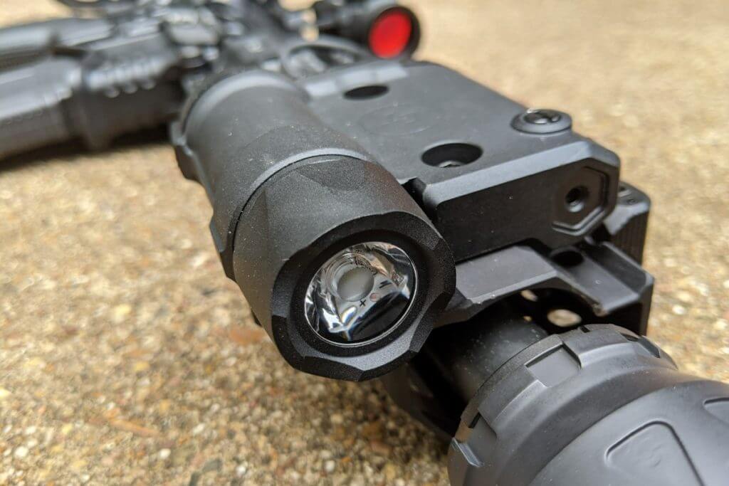 Crimson Trace light mounted on a AR15