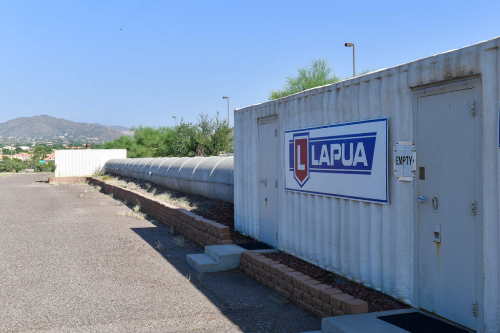 100 Meter test tube at LRPC outside shot