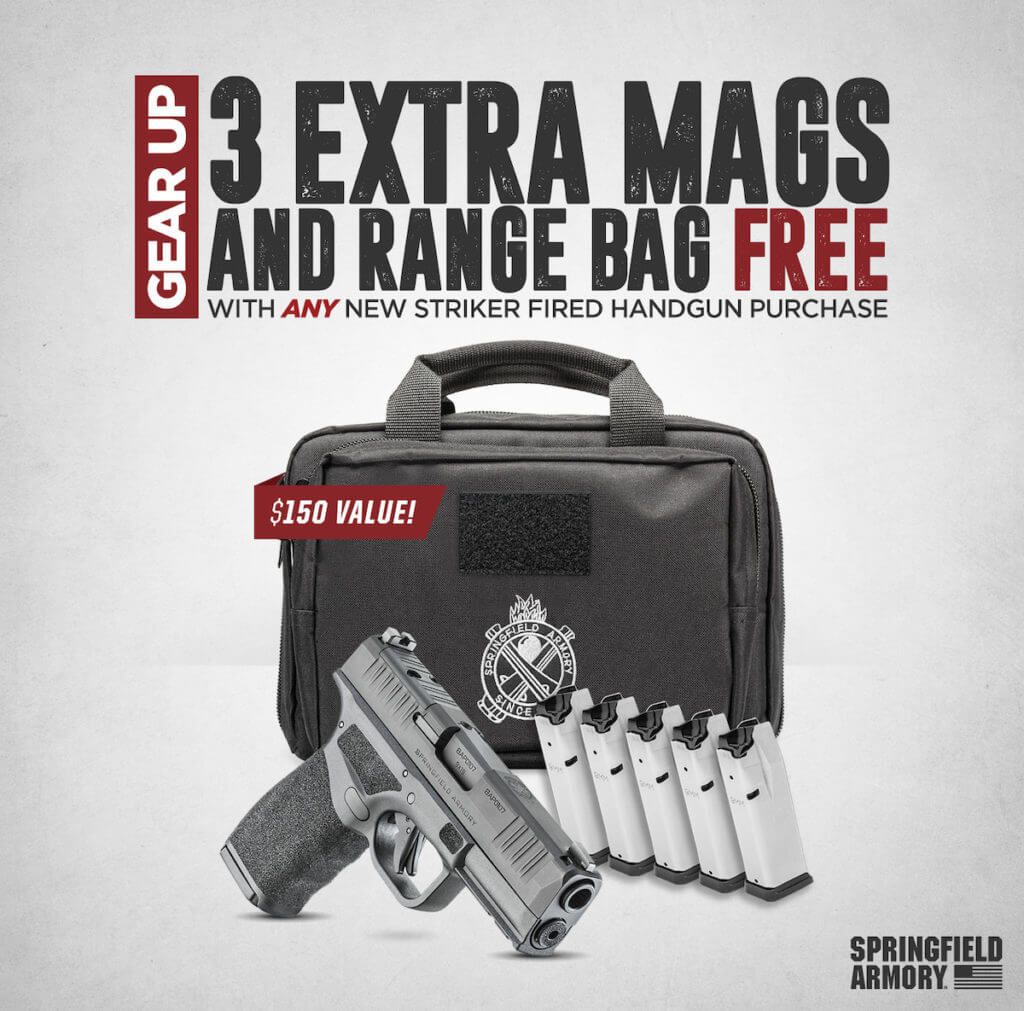 Springfield Armory Announces Gear Up Promotion for All Striker-Fired Pistols Springfield Armory Announces Gear Up Promotion for All Striker-Fired Pistols