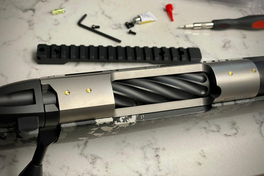 New From Weatherby: The Ultralight Mark V Backcountry 2.0 TI Weatherby Ultralight Mark V Backcountry 2.0 TI top of the action