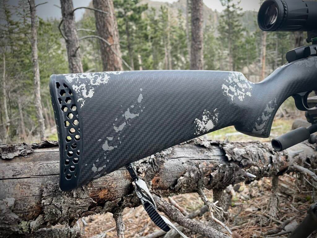 New From Weatherby: The Ultralight Mark V Backcountry 2.0 TI Weatherby Ultralight Mark V Backcountry 2.0 TI buttstock and kickpad