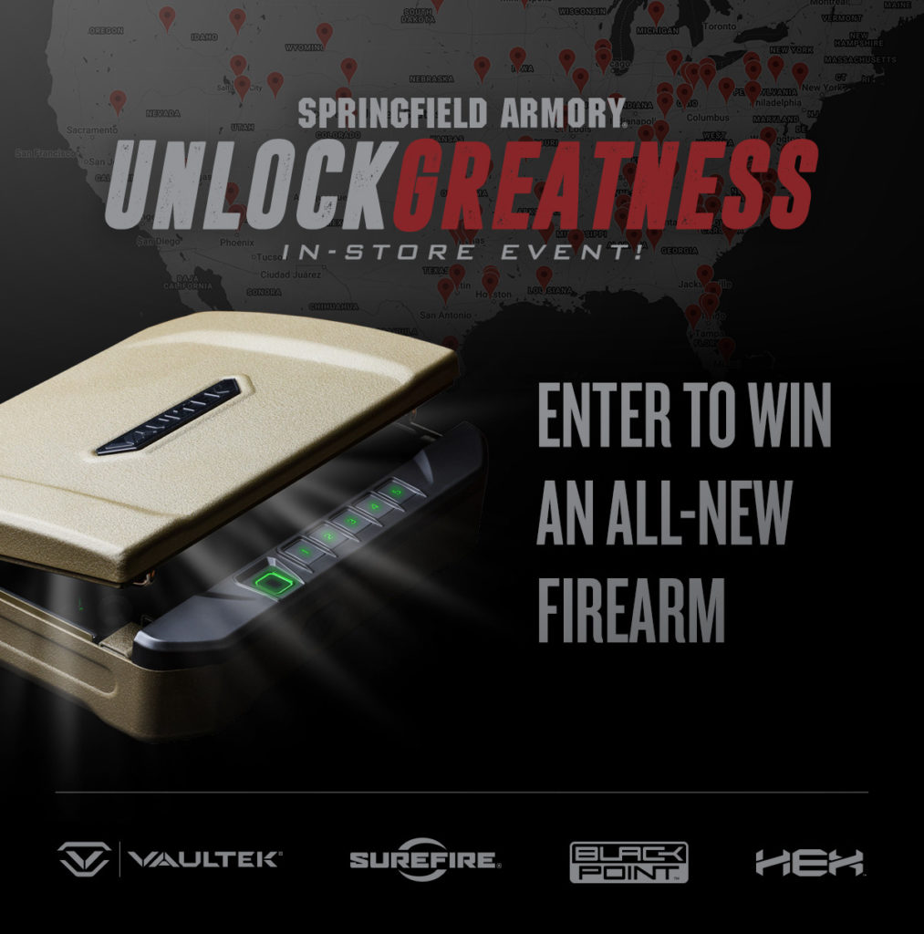 Springfield Armory Announces 'Unlock Greatness' September 3rd In-Store Giveaway Event