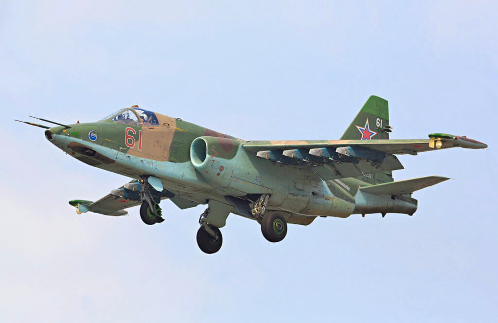 Su-25 "Frogfoot" enjoying a leisurely flight