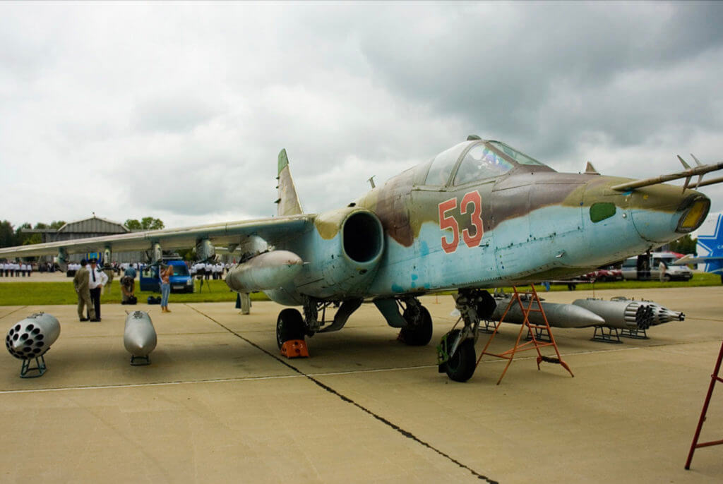 Su-25 "Frogfoot" undergoing maintenance