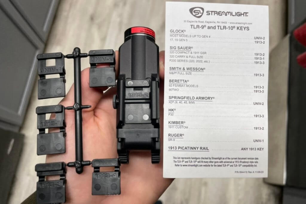 Streamlight TLR-10G Key locks for various pistols