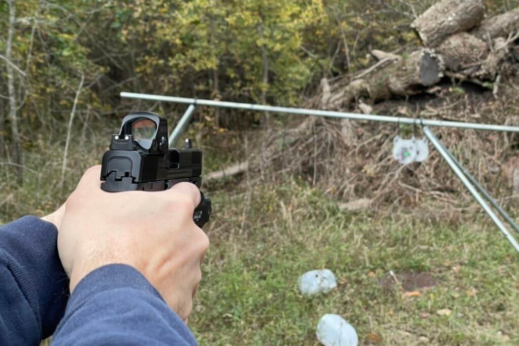 Using the Streamlight TLR-10G laser during the day