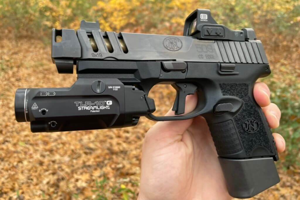 Streamlight TLR-10G mounted to the FN509 CC Edge