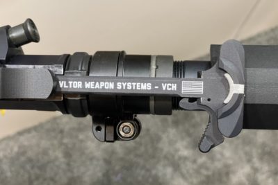 VTLOR Weapon Systems charging handle as seen at SHOT Show 2023