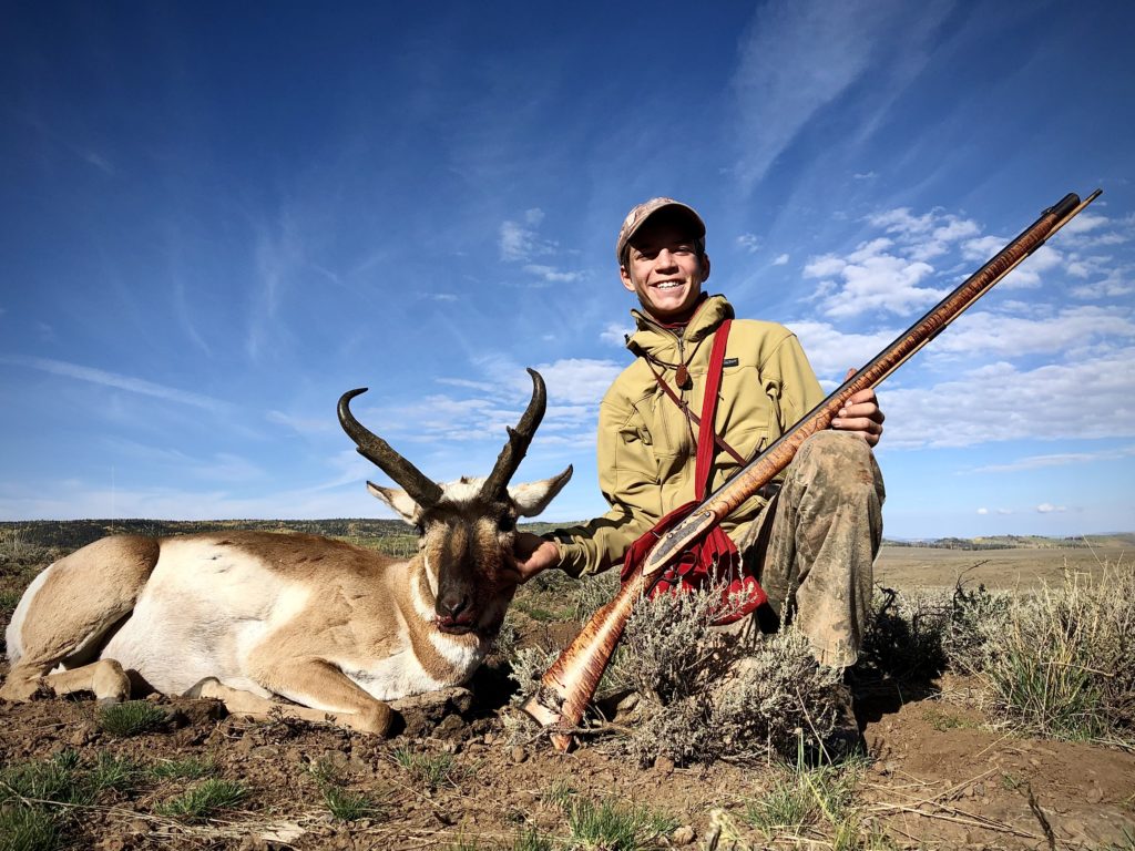 Hunter muzzleloader with Antelope