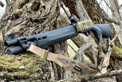 Beretta A300 Ultima Patrol sitting in a tree in the middle of a hunt stalking some wild pigs