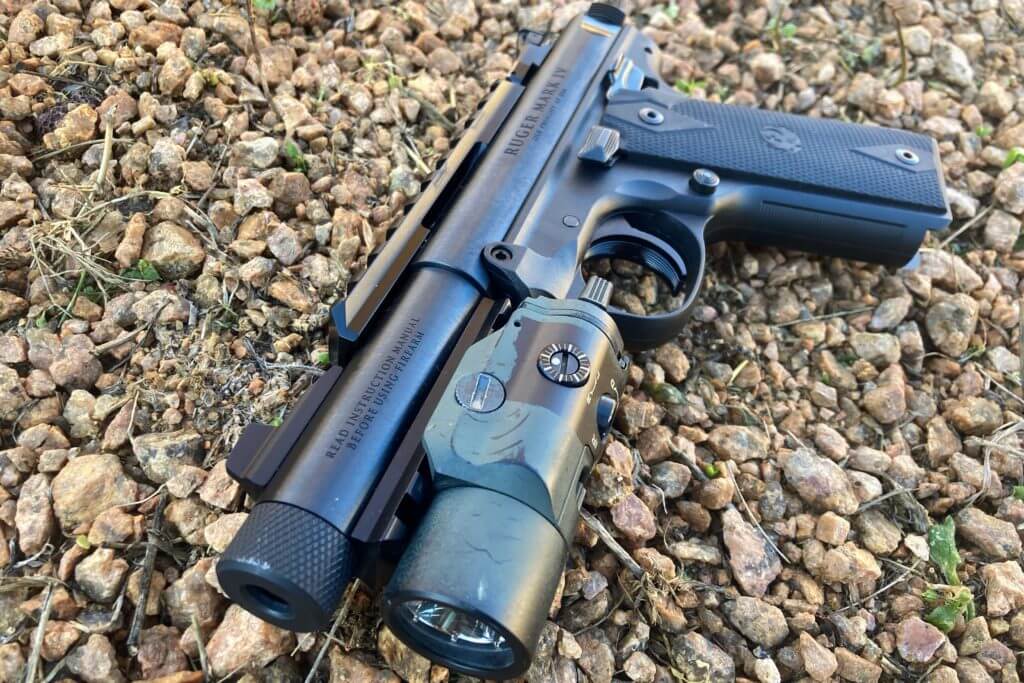Ruger 22/45 Tactical with Streamlight TLR-VIR2 mounted