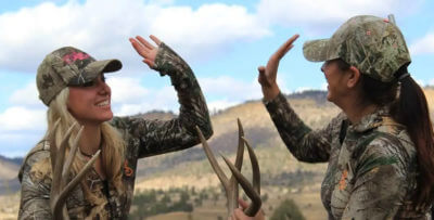 Two female hunters.