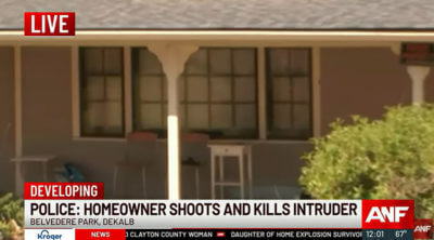 News report - DeKalb County Home Intruder shot