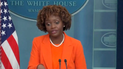 White House press secretary Karine Jean-Pierre.