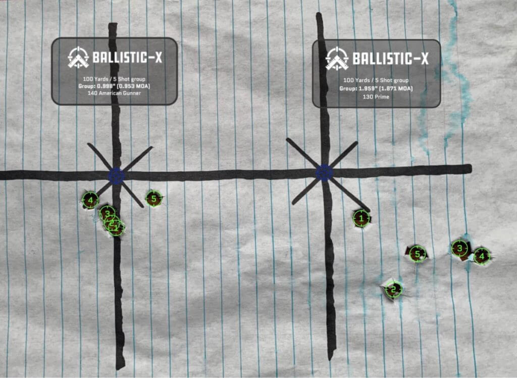 Accuracy test of Bergara MgLite in 6.5 Creedmoor using Hornady and Prime ammunition.