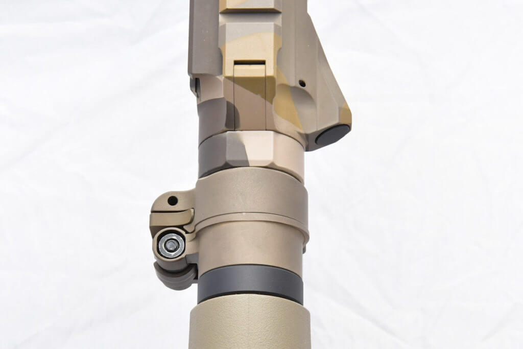 The Civilian Defensive Rifle - Part 2: The Build Law Tactical folding adapter in FDE.