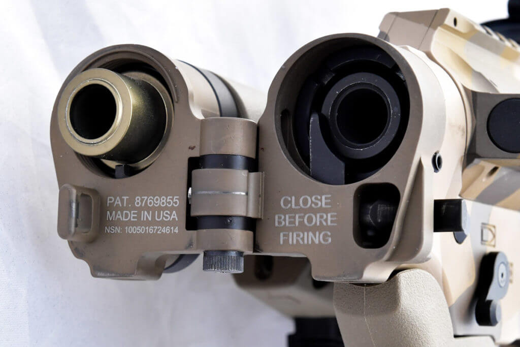 The Civilian Defensive Rifle - Part 2: The Build CDR with Law Tactical folder open.