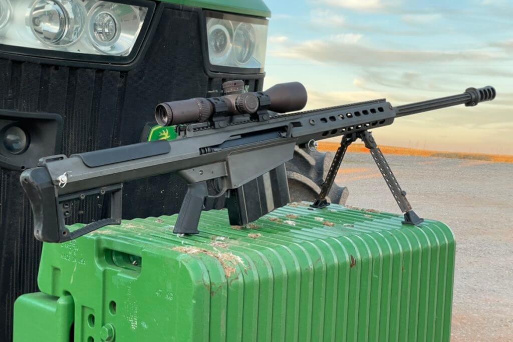 Barrett M107A1 features a 27 MOA Picatinny rail machined into the upper receiver
