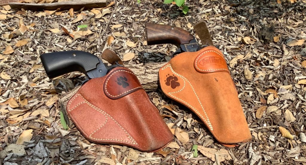 Holsters for Sportsmen Rybka holsters with revolvers in them