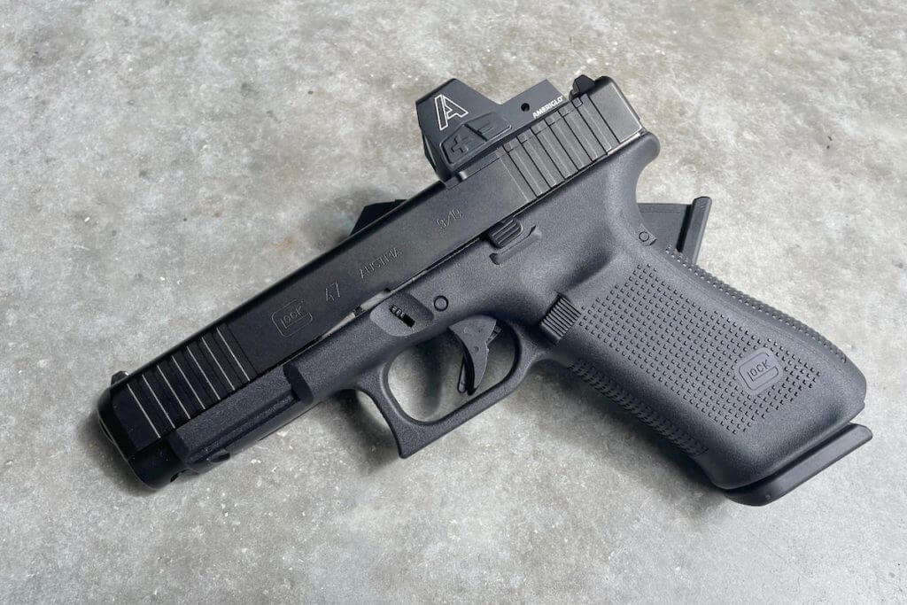 Glock G47 MOS with Ameriglo red dot optic.