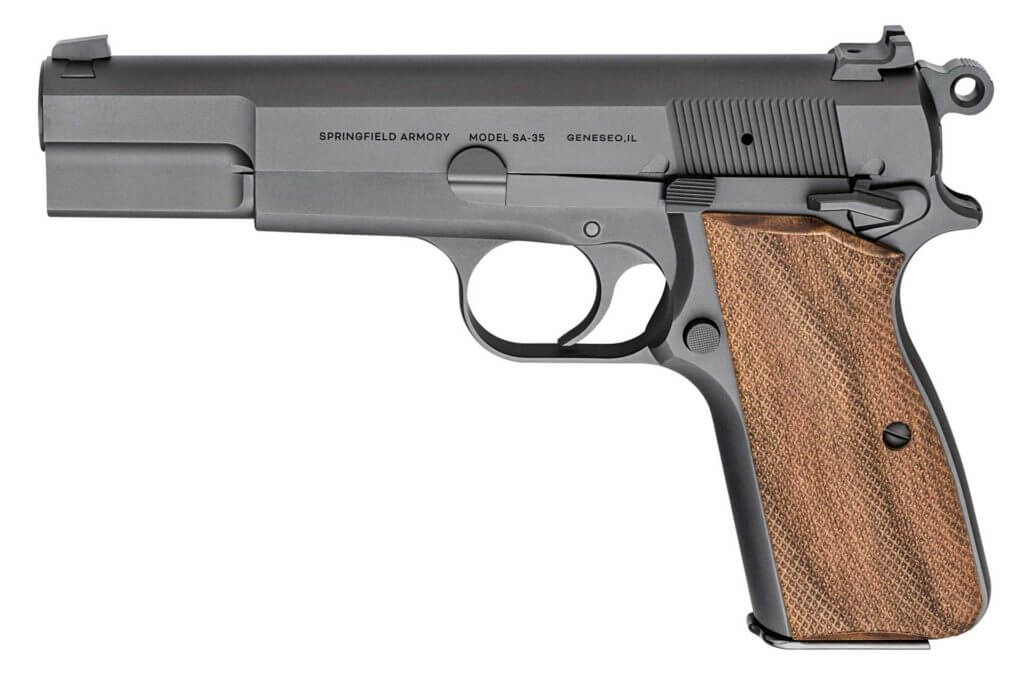 Springfield SA 35 Wonder Nine with modernized Hi Power features drop free mag and 15 round capacity